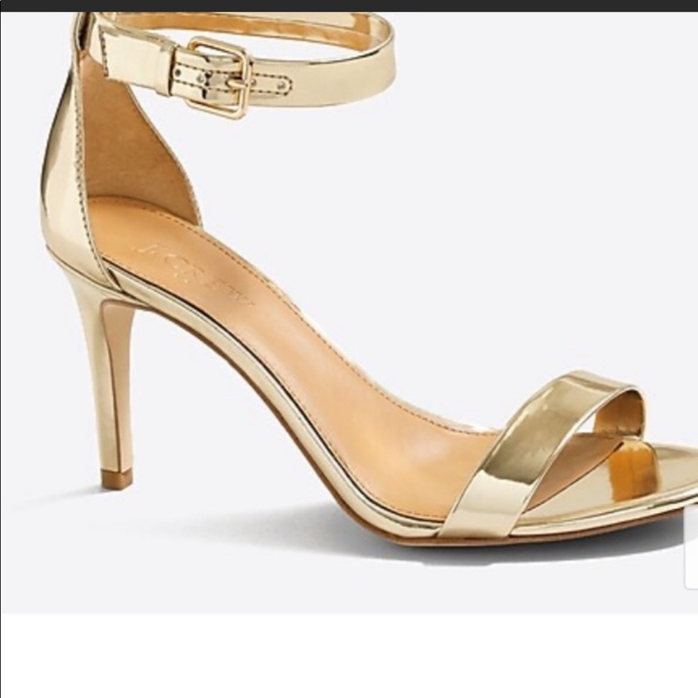 Jcrew gold heels